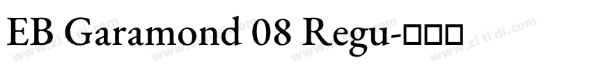 EB Garamond 08 Regu字体转换